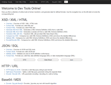 Tablet Screenshot of devutilsonline.com